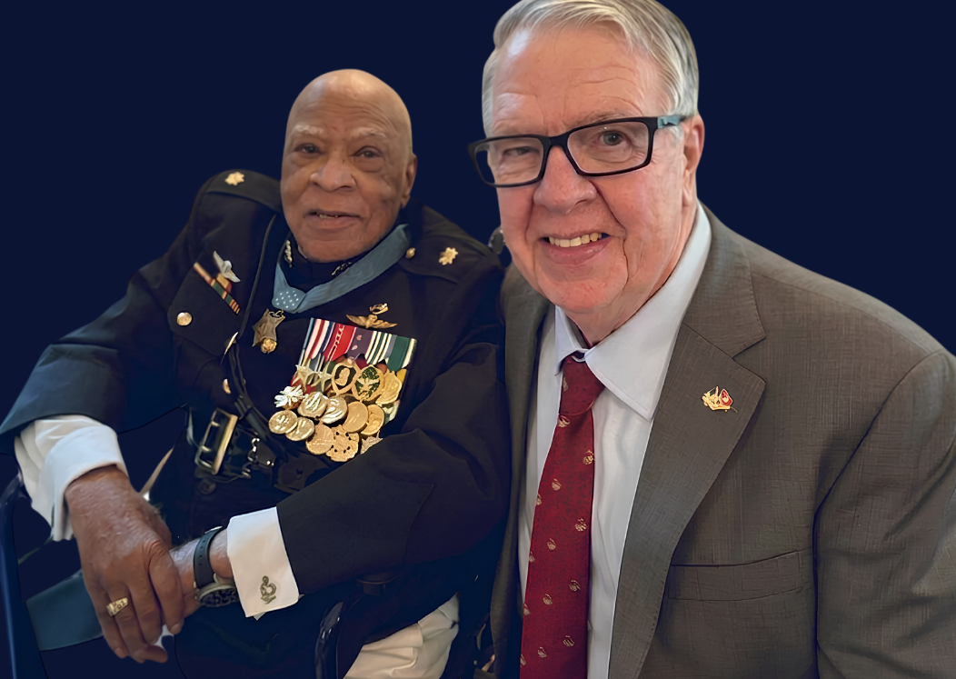 Maj James Capers, Jr. and LtGen Keith Stalder